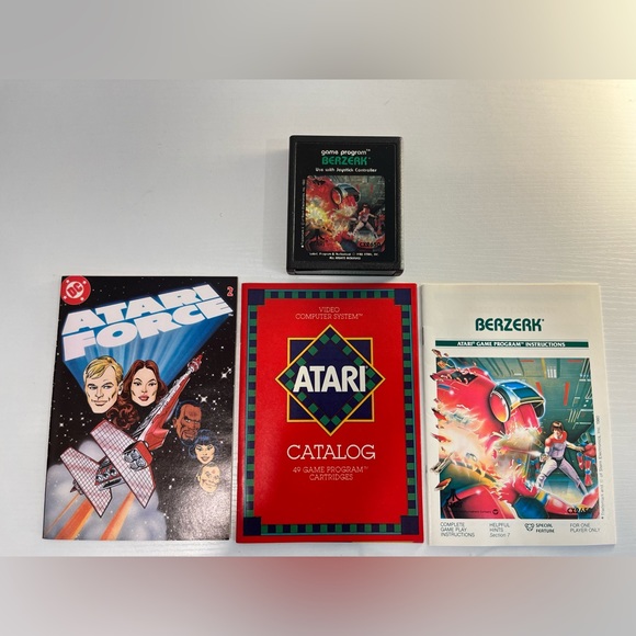 Berzerk (Atari 2600, 1982) By Atari - Vintage Game - Picture 3 of 3